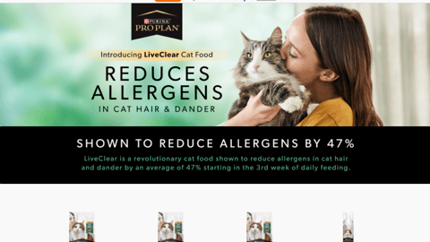 Chewy Purina Pro Plan LiveClear Showcase